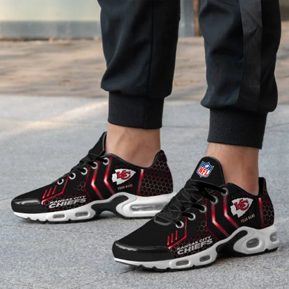 LIMITED EDITION - NEW CUSTOMIZED NFL01 KCC KANSAS CITY CHIEFS UNISEX AIR MAX PLUS SNEAKERS