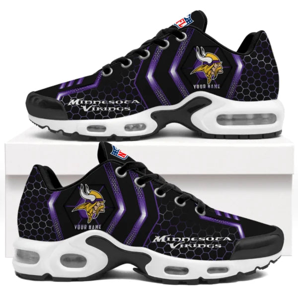 LIMITED EDITION - NEW CUSTOMIZED NFL05 MVK MINNESOTA VIKINGS UNISEX AIR MAX PLUS SNEAKERS