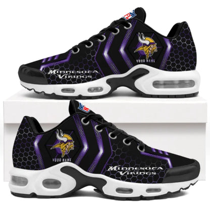 LIMITED EDITION - NEW CUSTOMIZED NFL05 MVK MINNESOTA VIKINGS UNISEX AIR MAX PLUS SNEAKERS
