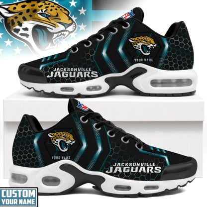 LIMITED EDITION - NEW CUSTOMIZED NFL30 JSJ JACKSONVILLE JAGUARS UNISEX AIR MAX PLUS SNEAKERS
