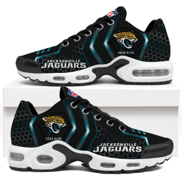LIMITED EDITION - NEW CUSTOMIZED NFL30 JSJ JACKSONVILLE JAGUARS UNISEX AIR MAX PLUS SNEAKERS