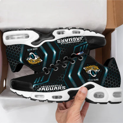LIMITED EDITION - NEW CUSTOMIZED NFL30 JSJ JACKSONVILLE JAGUARS UNISEX AIR MAX PLUS SNEAKERS