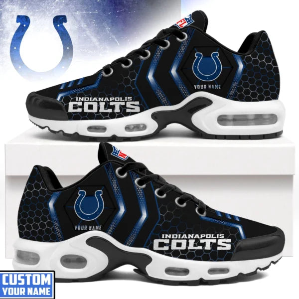 LIMITED EDITION - NEW CUSTOMIZED NFL17 IDC INDIANAPOLIS COLTS UNISEX AIR MAX PLUS SNEAKERS