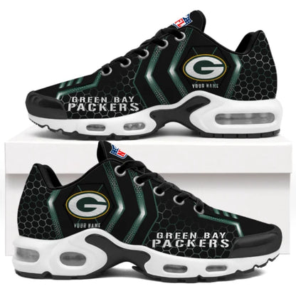 LIMITED EDITION - NEW CUSTOMIZED NFL08 GBP GREEN BAY PACKERS UNISEX AIR MAX PLUS SNEAKERS