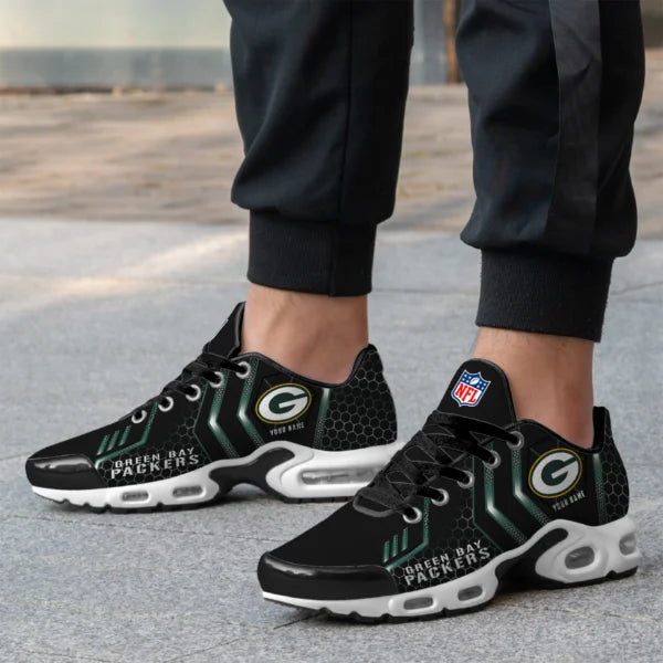 LIMITED EDITION - NEW CUSTOMIZED NFL08 GBP GREEN BAY PACKERS UNISEX AIR MAX PLUS SNEAKERS