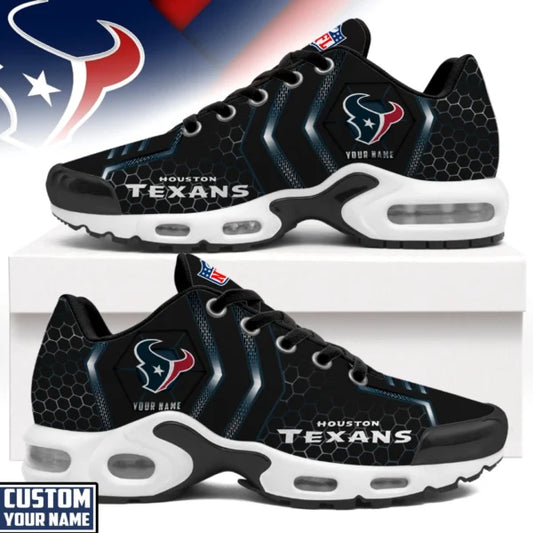 LIMITED EDITION - NEW CUSTOMIZED NFL15 HTT HOUSTON TEXANS UNISEX AIR MAX PLUS SNEAKERS