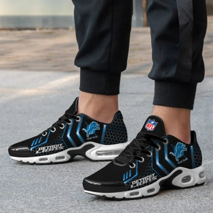LIMITED EDITION - NEW CUSTOMIZED NFL04 DTL DETROIT LIONS UNISEX AIR MAX PLUS SNEAKERS
