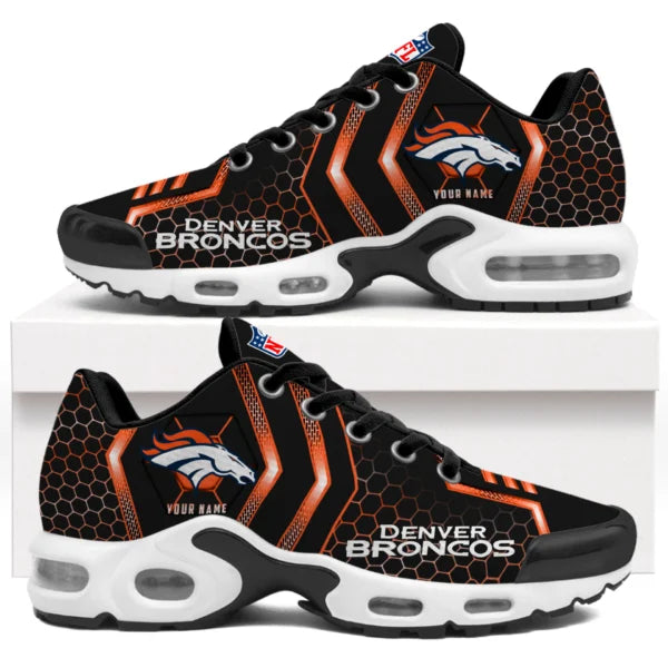 LIMITED EDITION - NEW CUSTOMIZED NFL13 DVB DENVER BRONCOS UNISEX AIR MAX PLUS SNEAKERS