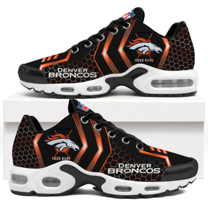 LIMITED EDITION - NEW CUSTOMIZED NFL13 DVB DENVER BRONCOS UNISEX AIR MAX PLUS SNEAKERS