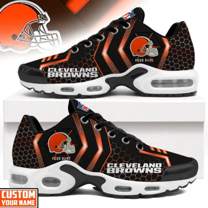 LIMITED EDITION - NEW CUSTOMIZED NFL29 CLB CLEVELAND BROWNS UNISEX AIR MAX PLUS SNEAKERS
