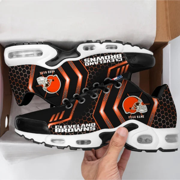 LIMITED EDITION - NEW CUSTOMIZED NFL29 CLB CLEVELAND BROWNS UNISEX AIR MAX PLUS SNEAKERS