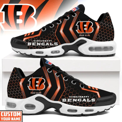 LIMITED EDITION - NEW CUSTOMIZED NFL16 CCB CINCINNATI BENGALS UNISEX AIR MAX PLUS SNEAKERS