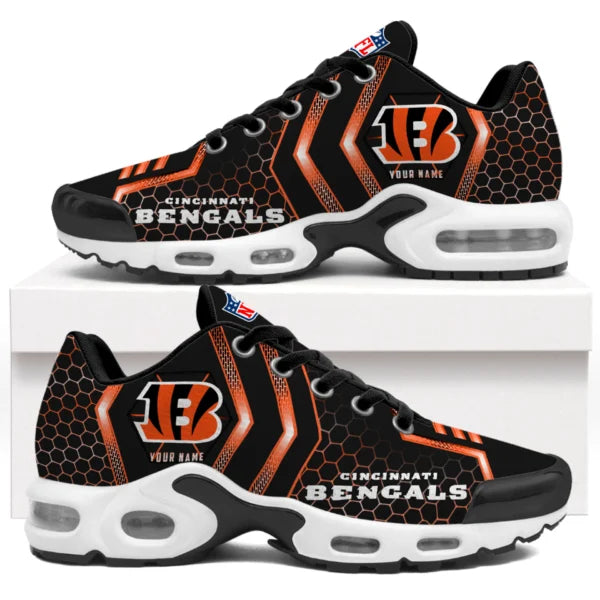 LIMITED EDITION - NEW CUSTOMIZED NFL16 CCB CINCINNATI BENGALS UNISEX AIR MAX PLUS SNEAKERS