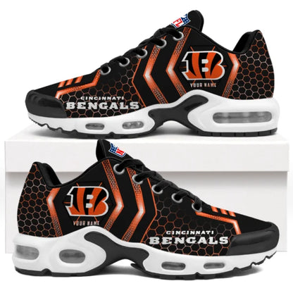 LIMITED EDITION - NEW CUSTOMIZED NFL16 CCB CINCINNATI BENGALS UNISEX AIR MAX PLUS SNEAKERS