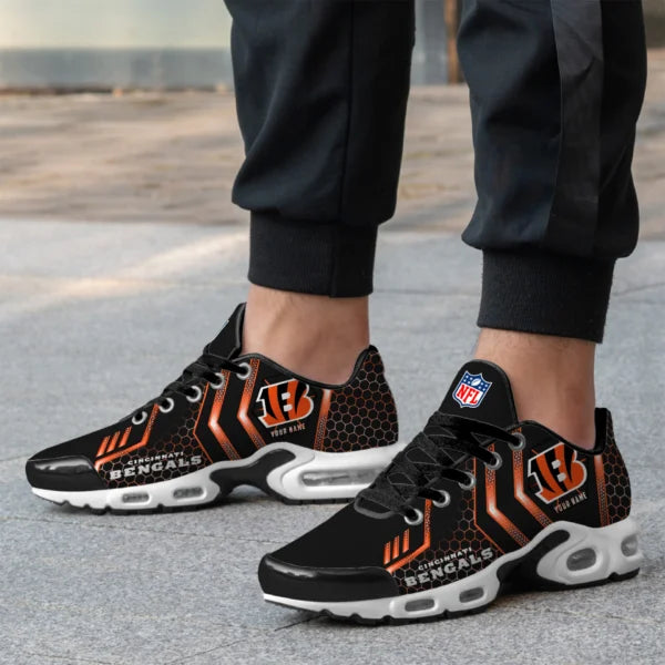 LIMITED EDITION - NEW CUSTOMIZED NFL16 CCB CINCINNATI BENGALS UNISEX AIR MAX PLUS SNEAKERS