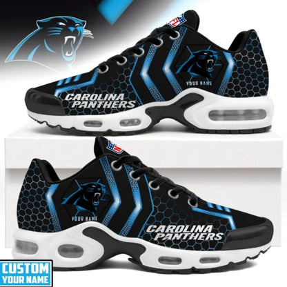 LIMITED EDITION - NEW CUSTOMIZED NFL23 CLP CAROLINA PANTHERS UNISEX AIR MAX PLUS SNEAKERS