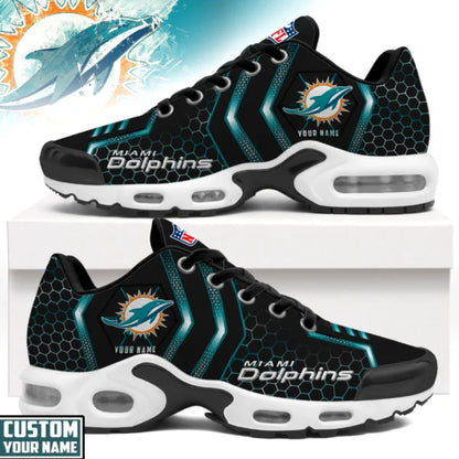 LIMITED EDITION - NEW CUSTOMIZED NFL19 MDP MIAMI DOLPHINS UNISEX AIR MAX PLUS SNEAKERS