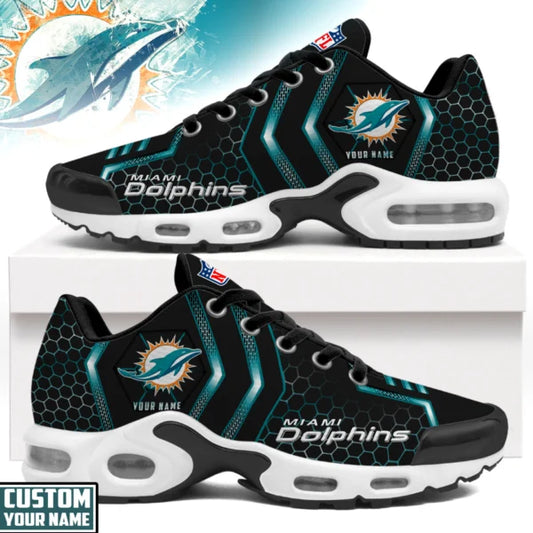 LIMITED EDITION - NEW CUSTOMIZED NFL19 MDP MIAMI DOLPHINS UNISEX AIR MAX PLUS SNEAKERS