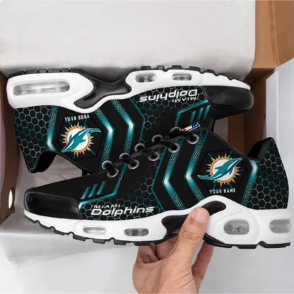 LIMITED EDITION - NEW CUSTOMIZED NFL19 MDP MIAMI DOLPHINS UNISEX AIR MAX PLUS SNEAKERS