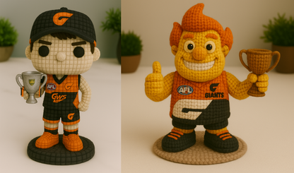 LIMITED EDITION - NEW 19 GWSG HANMADE CROCHET ( Size 12cm )