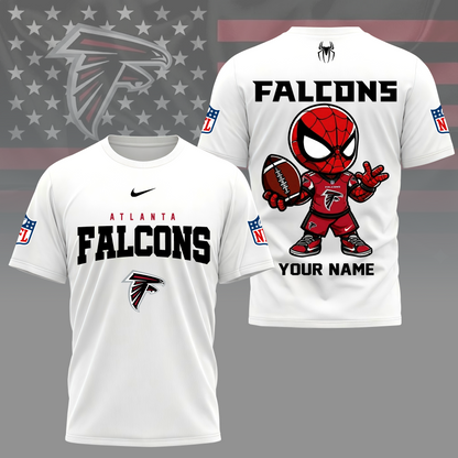 LIMITED EDITION - NEW CUSTOMIZED NFL18 ATF ATLANTA FALCONS SPIDER HERO 3D SHIRT