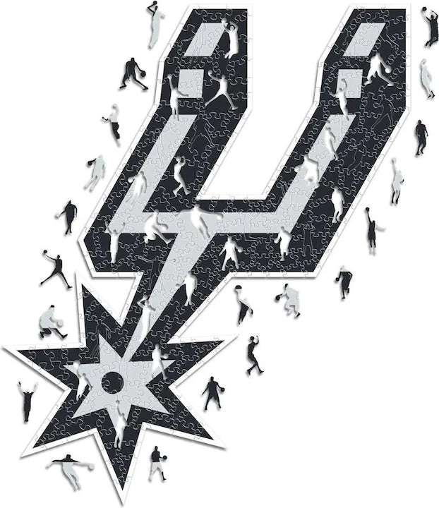 LIMITED EDITION - NEW CUSTOMIZED NBA23 SA SAN ANTONIO SPURS WOODEN PUZZLE