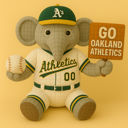 LIMITED EDITION - MLB 24 OAT OAKLAND ATHLETICS HANDMADE CROCHET