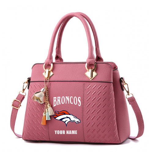 LIMITED EDITION - NEW CUSTOMIZED NFL13 DVB DENVER BRONCOS HANDBAG IN MULTIPLE COLORS