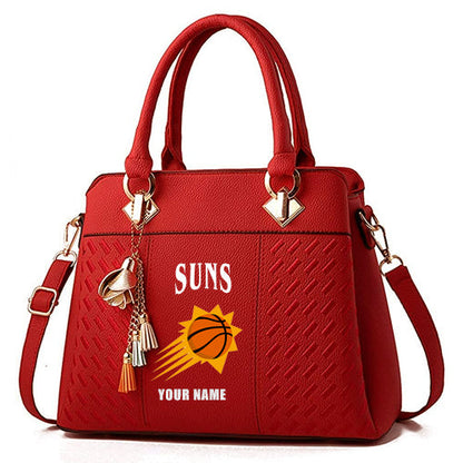 LIMITED EDITION - NEW CUSTOMIZED NBA21 PS PHOENIX SUNS WOMEN'S HANDBAGS MULTICOLOR