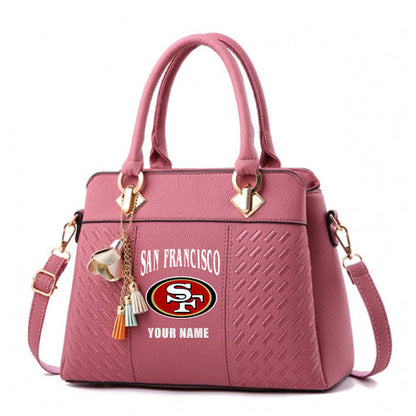 LIMITED EDITION - NEW CUSTOMIZED NFL11 SF49 SAN FRANCISCO 49ERS HANDBAG IN MULTIPLE COLORS