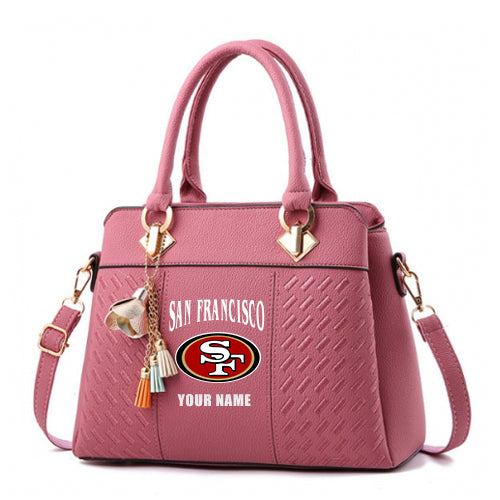LIMITED EDITION - NEW CUSTOMIZED NFL11 SF49 SAN FRANCISCO 49ERS HANDBAG IN MULTIPLE COLORS