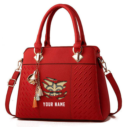 LIMITED EDITION - NEW CUSTOMIZED NFL24 NOS NEW ORLEANS SAINTS HANDBAG IN MULTIPLE COLORS