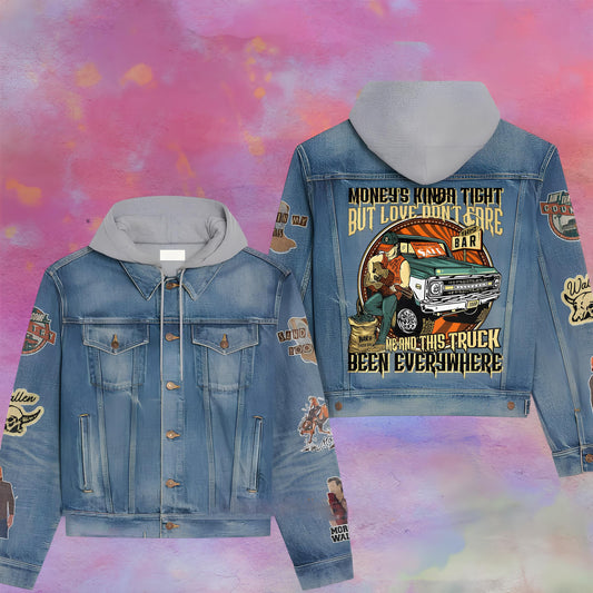 Morgan Wallen Unisex Hooded Denim Jacket