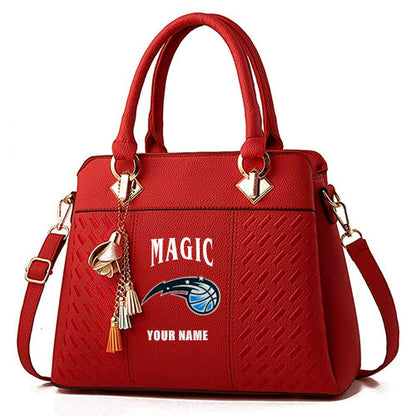 LIMITED EDITION - NEW CUSTOMIZED NBA15 OM ORLANDO MAGIC WOMEN'S HANDBAGS MULTICOLOR