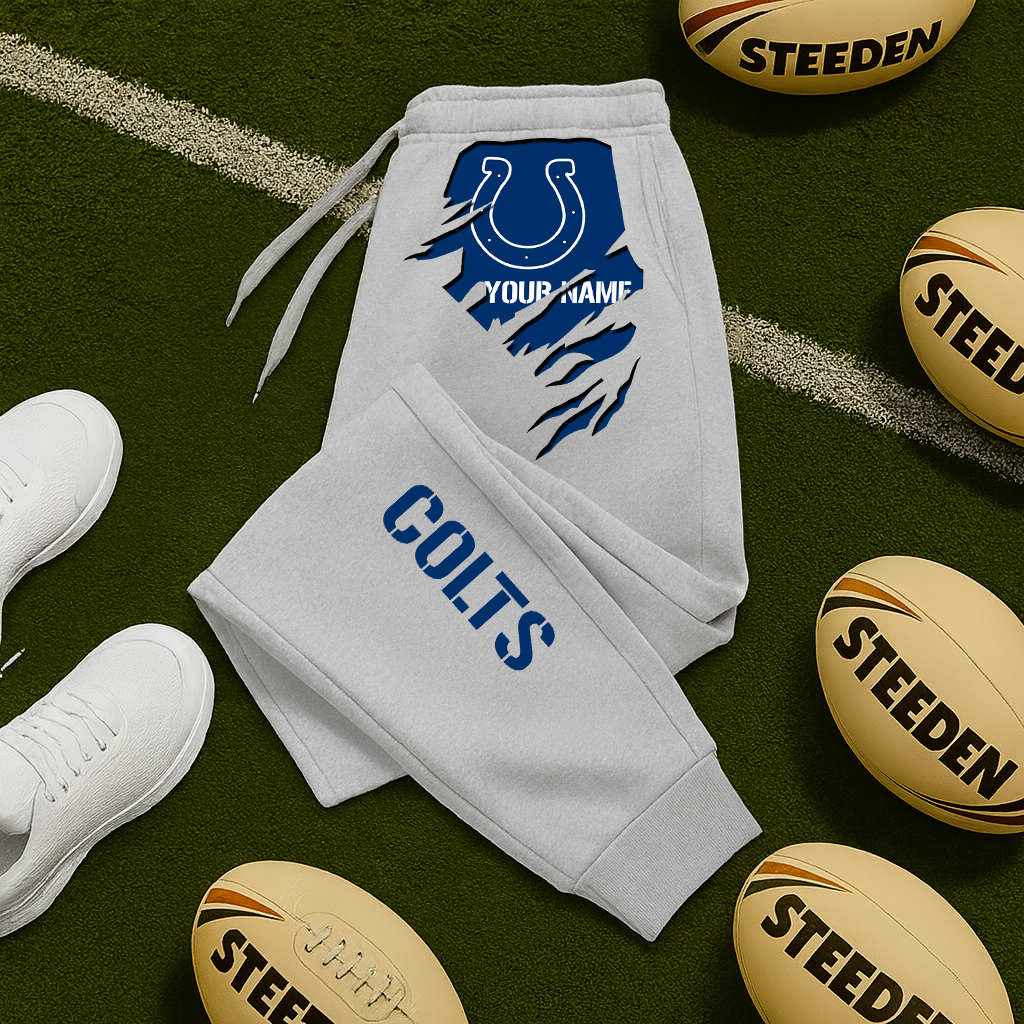 LIMITED EDITION - NEW PERSONALIZED NFL17 IDC INDIANAPOLIS COLTS JOGGERS