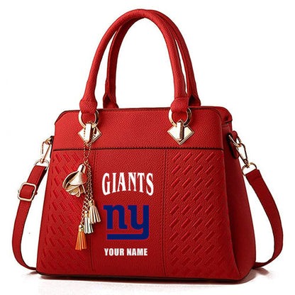 LIMITED EDITION - NEW CUSTOMIZED NFL32 NYG NEW YORK GIANTS HANDBAG IN MULTIPLE COLORS