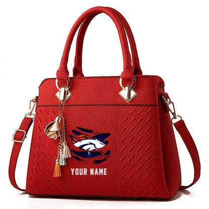 LIMITED EDITION - NEW CUSTOMIZED NFL13 DVB DENVER BRONCOS HANDBAG IN MULTIPLE COLORS