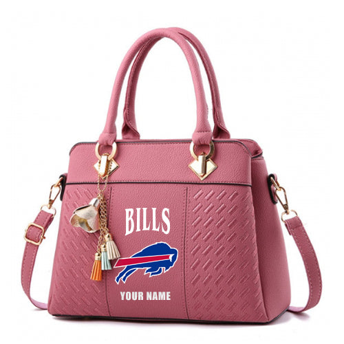 LIMITED EDITION - NEW CUSTOMIZED NFL03 BFB BUFFALO BILLS HANDBAG IN MULTIPLE COLORS