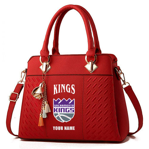 LIMITED EDITION - NEW CUSTOMIZED NBA16 SK SACRAMENTO KINGS WOMEN'S HANDBAGS MULTICOLOR