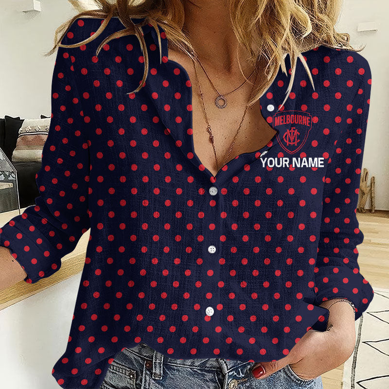 LIMITED EDITION - NEW 11 MBDM CUSTOMIZED WOMEN'S LONG-SLEEVED BUTTON SHIRT