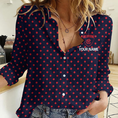 LIMITED EDITION - NEW 11 MBDM CUSTOMIZED WOMEN'S LONG-SLEEVED BUTTON SHIRT