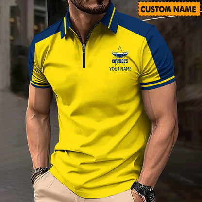 LIMITED EDITION - NEW 13 NQLC PERSONALIZED ZIP POLO SHIRT GIFT FOR FANS