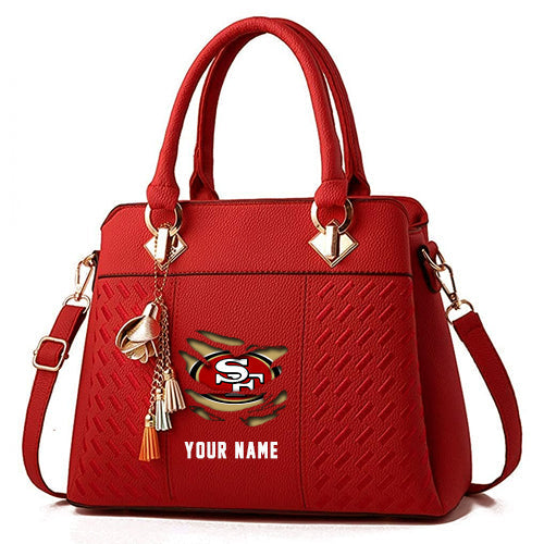 LIMITED EDITION - NEW CUSTOMIZED NFL11 SF49 SAN FRANCISCO 49ERS HANDBAG IN MULTIPLE COLORS