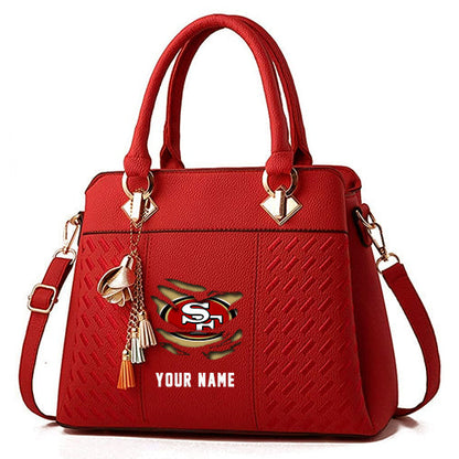 LIMITED EDITION - NEW CUSTOMIZED NFL11 SF49 SAN FRANCISCO 49ERS HANDBAG IN MULTIPLE COLORS