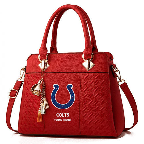 LIMITED EDITION - NEW CUSTOMIZED NFL17 IDC INDIANAPOLIS COLTS HANDBAG IN MULTIPLE COLORS