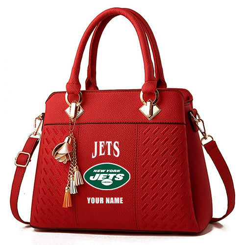 LIMITED EDITION - NEW CUSTOMIZED NFL25 NYJ NEW YORK JETS HANDBAG IN MULTIPLE COLORS