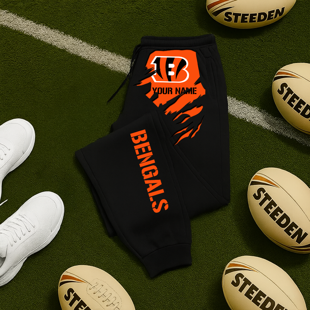 LIMITED EDITION - NEW PERSONALIZED NFL16 CCB CINCINNATI BENGALS JOGGERS