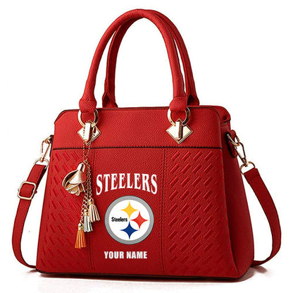LIMITED EDITION - NEW CUSTOMIZED NFL14 PSB PITTSBURGH STEELERS HANDBAG IN MULTIPLE COLORS