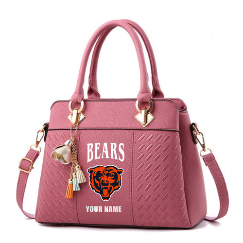 LIMITED EDITION - NEW CUSTOMIZED NFL26 CCB CHICAGO BEARS HANDBAG IN MULTIPLE COLORS