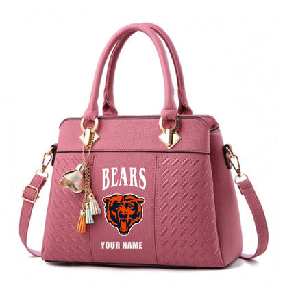 LIMITED EDITION - NEW CUSTOMIZED NFL26 CCB CHICAGO BEARS HANDBAG IN MULTIPLE COLORS